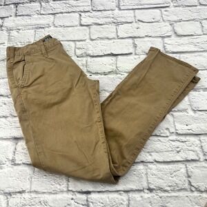 BKE Casuals Jake Straight Leg Khaki Chino Pants Mens 27S Tan Cotton Stretch